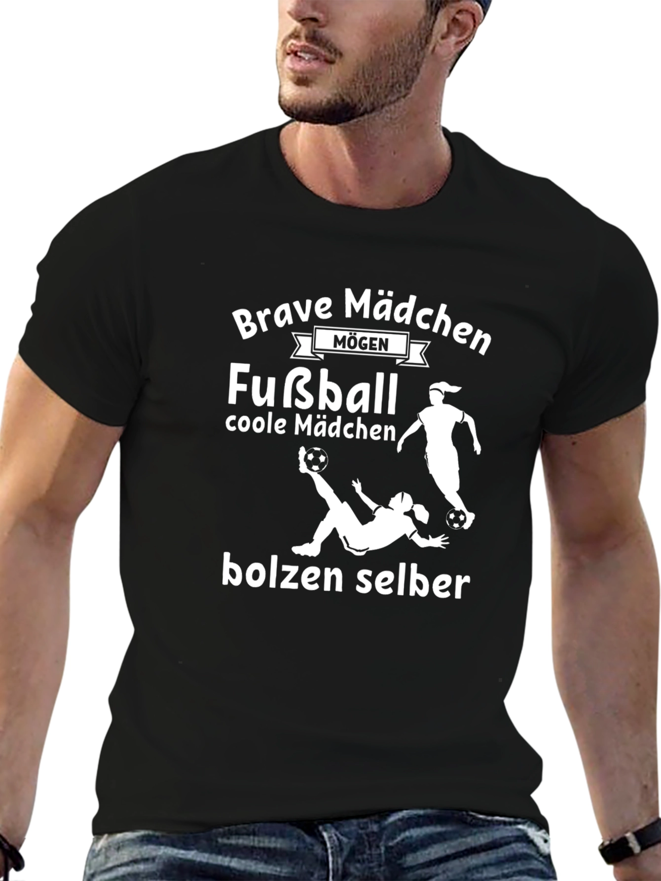 Brave Mädchen Fußball T-Shirt