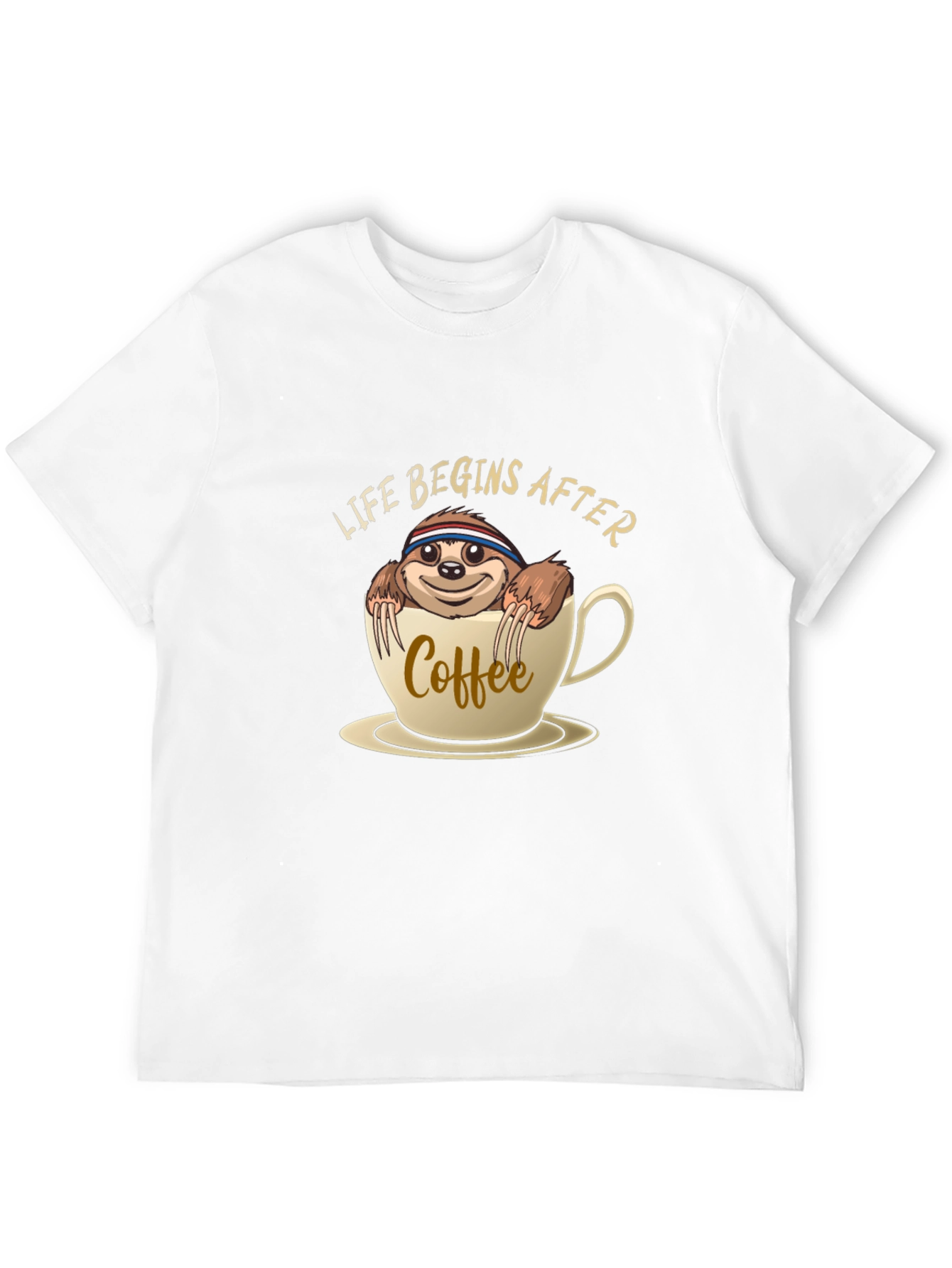 Life Begins After Coffee Sloth T-Shirt