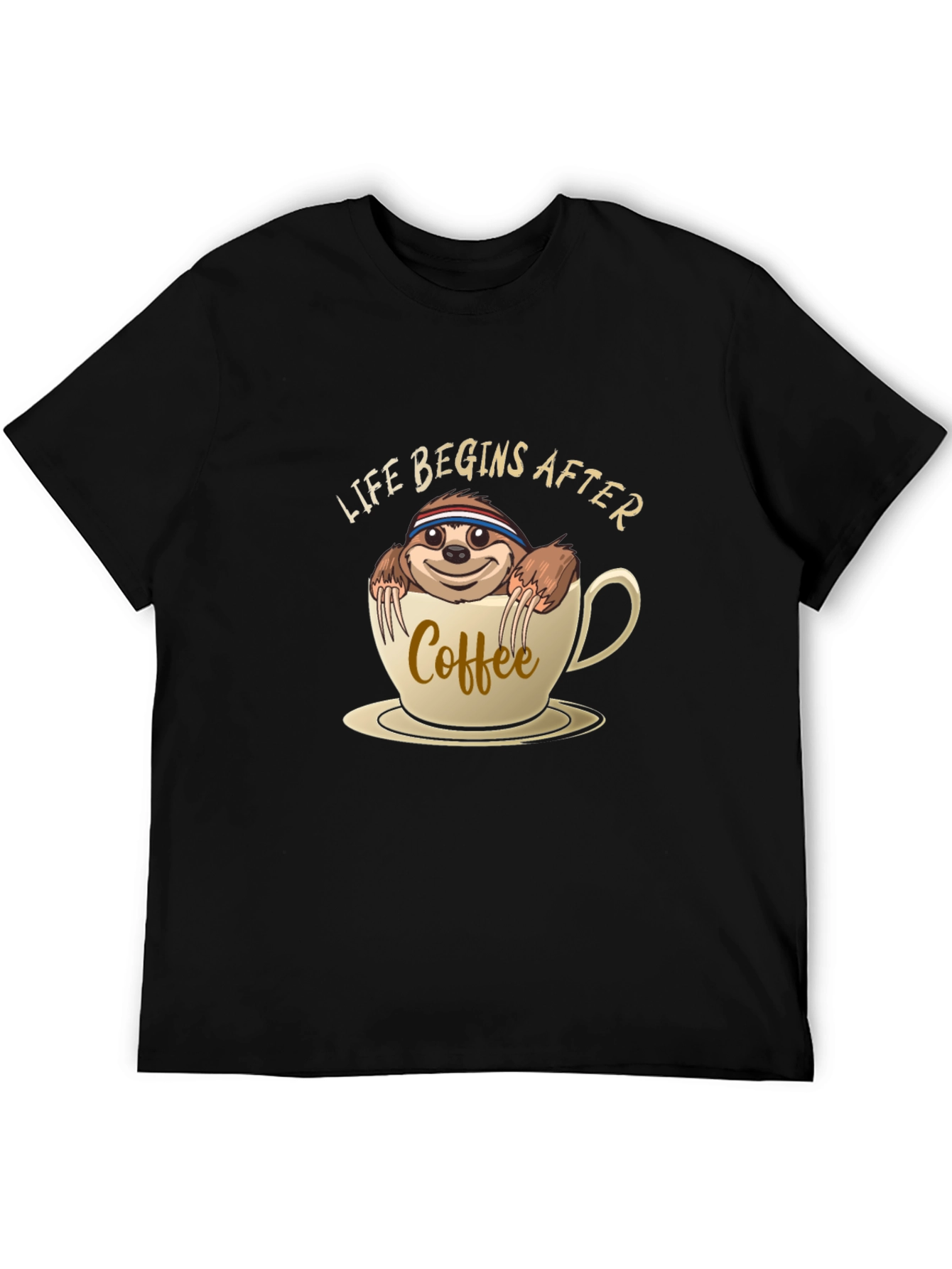 Life Begins After Coffee Sloth T-Shirt