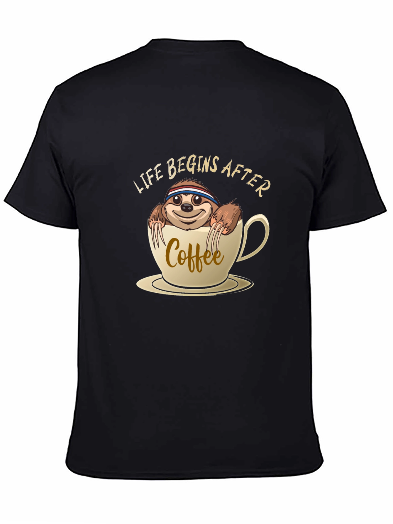 Life Begins After Coffee Sloth T-Shirt