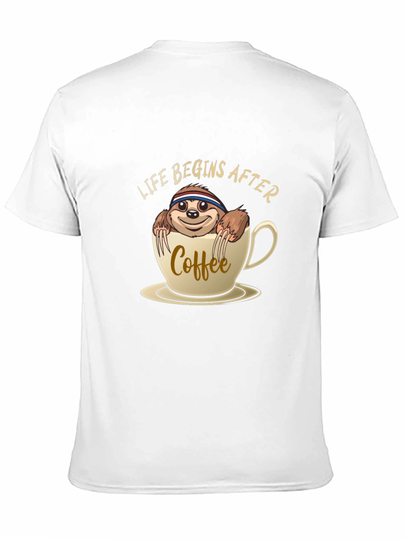 Life Begins After Coffee Sloth T-Shirt