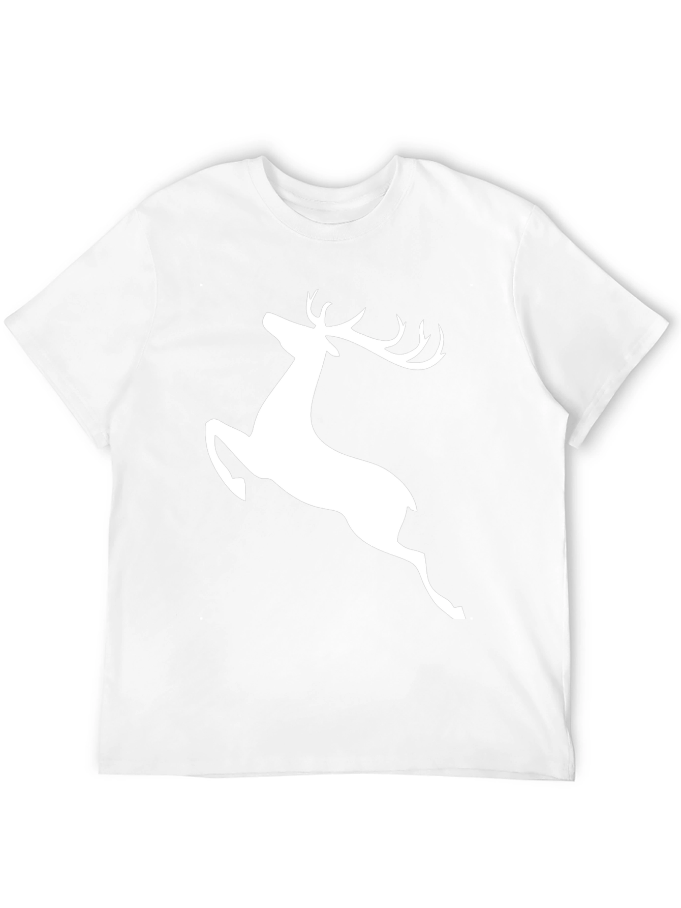 Black Deer Graphic Tee - Mens Casual T-Shirt