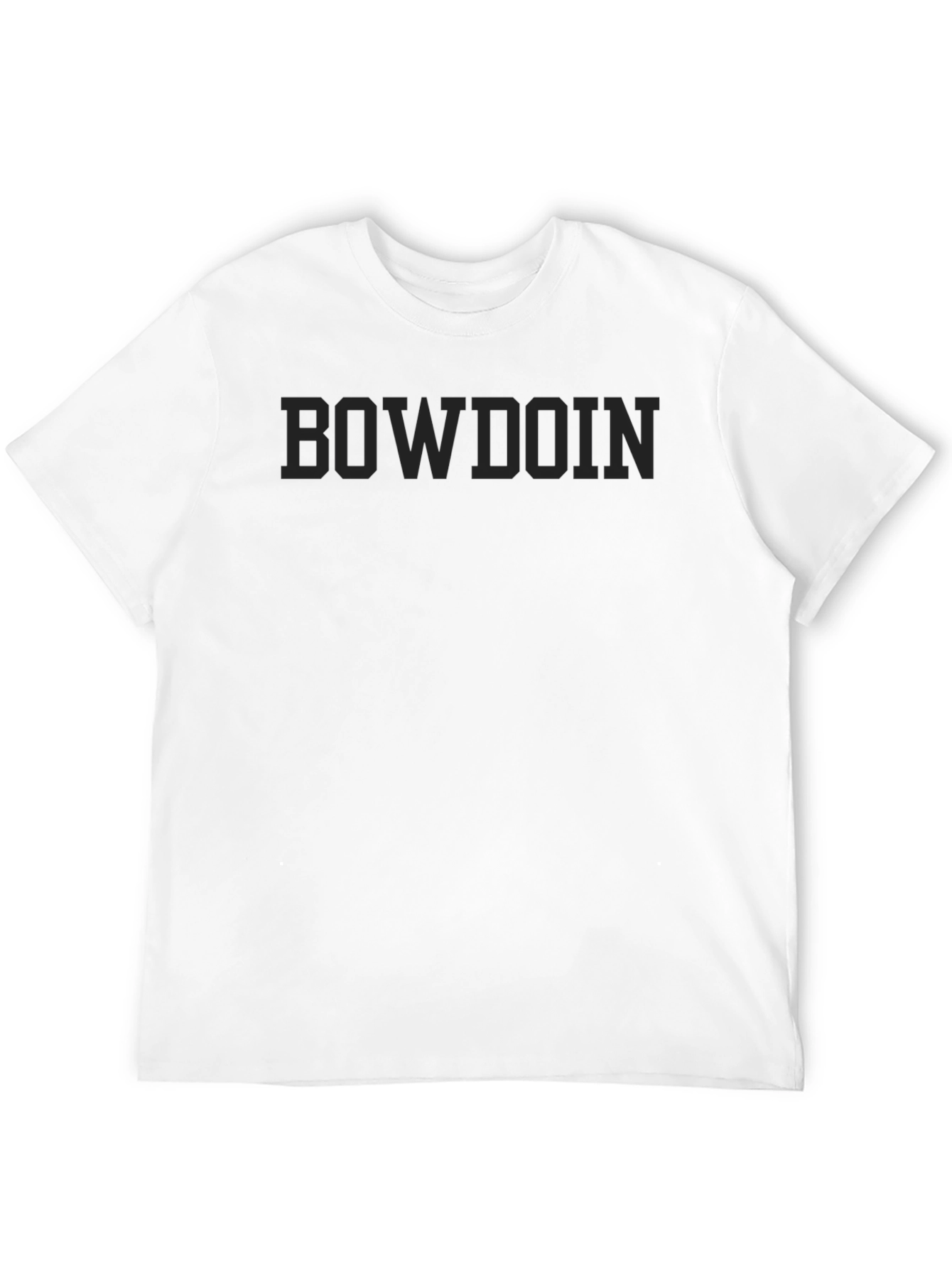 Bowdoin Mens Black Graphic T-Shirt