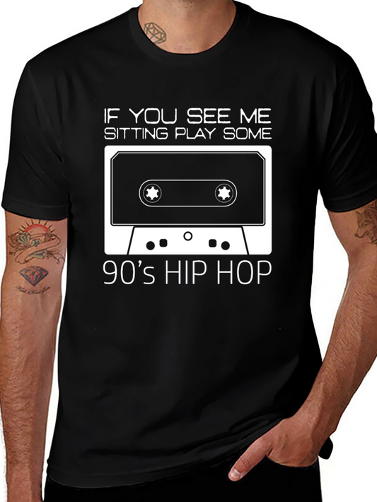 90s Hip Hop Cassette Tape Graphic Tee