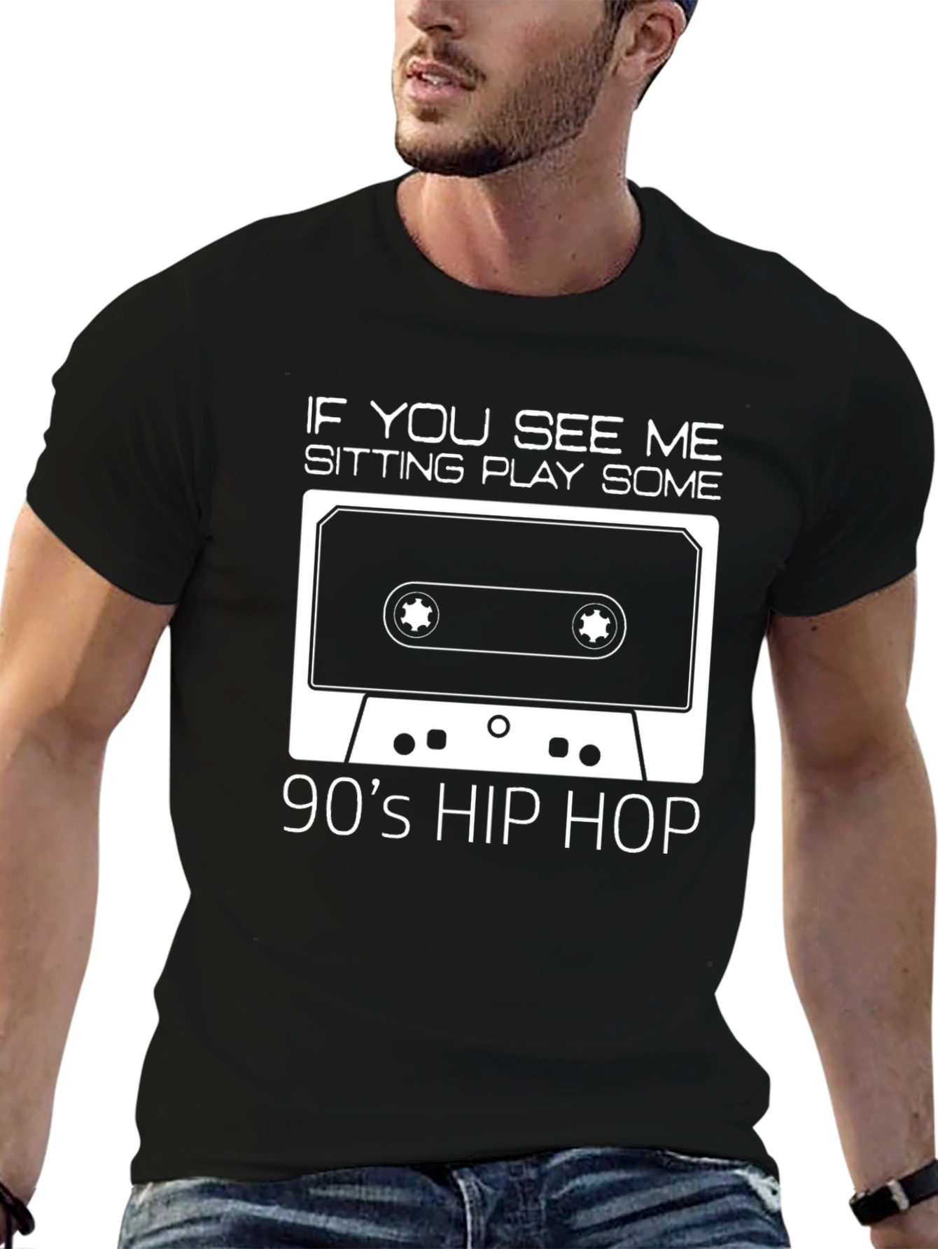 90s Hip Hop Cassette Tape Graphic Tee