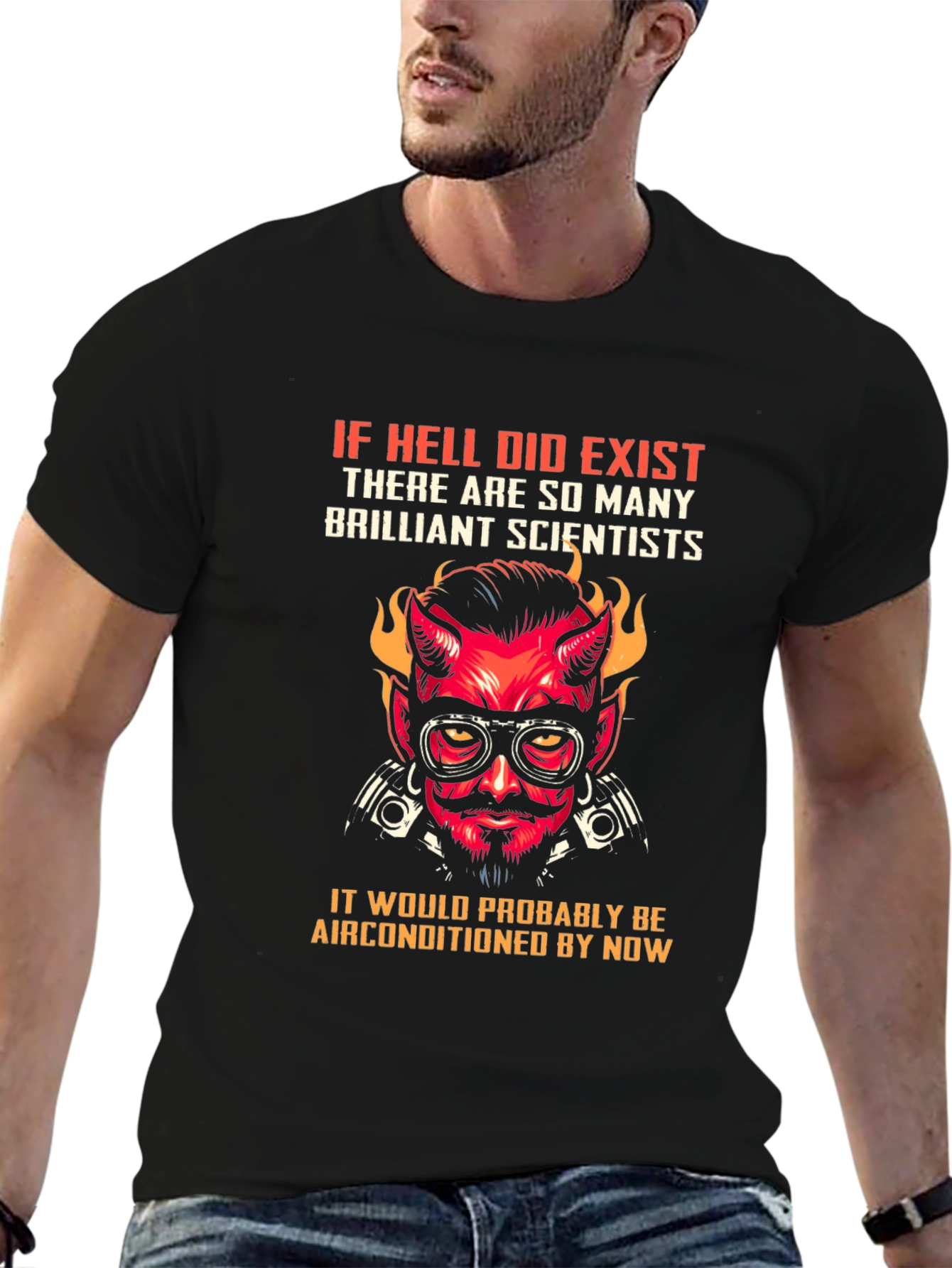 Hell Air Conditioned T-Shirt - Scientist Design
