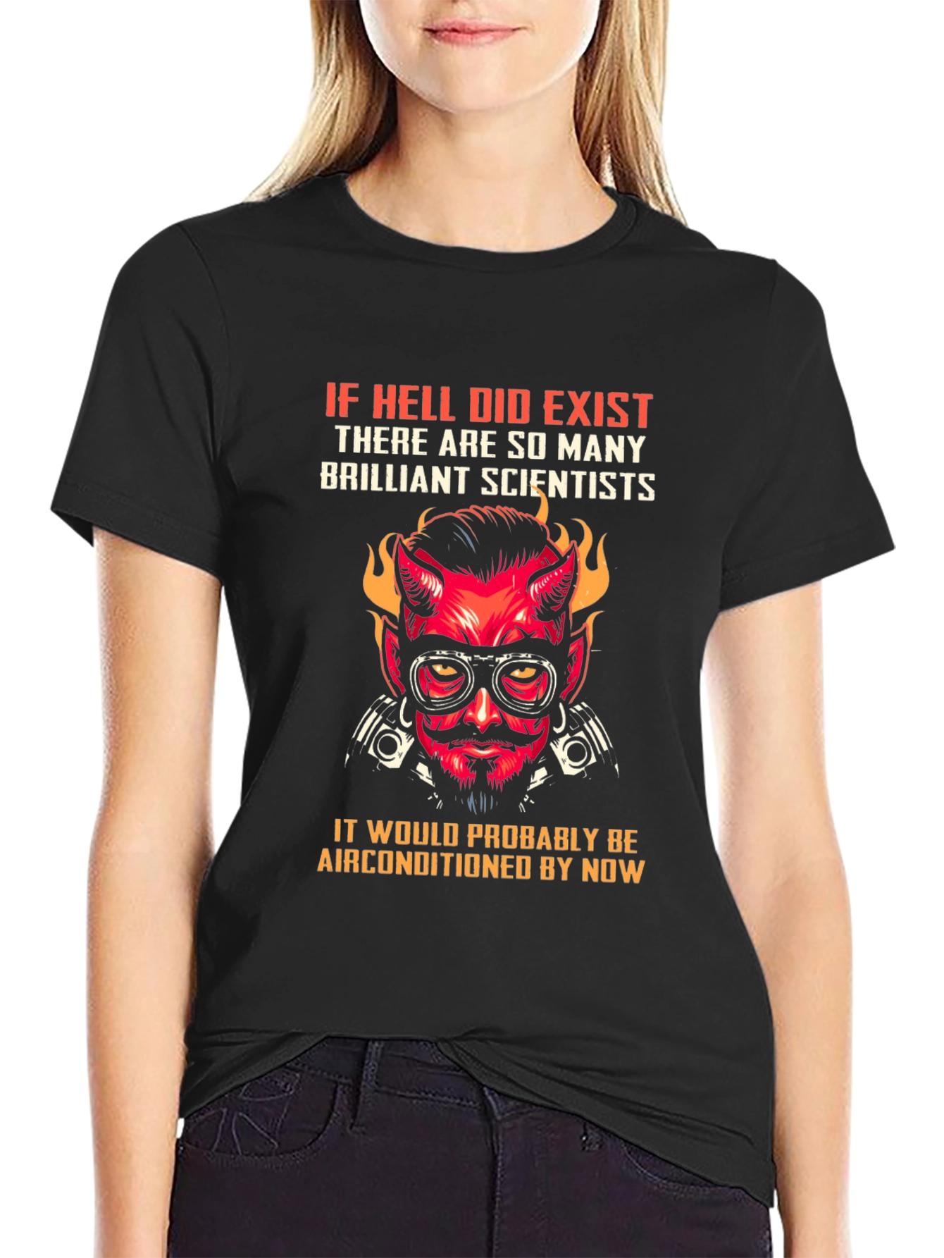 Hell Air Conditioned T-Shirt - Scientist Design