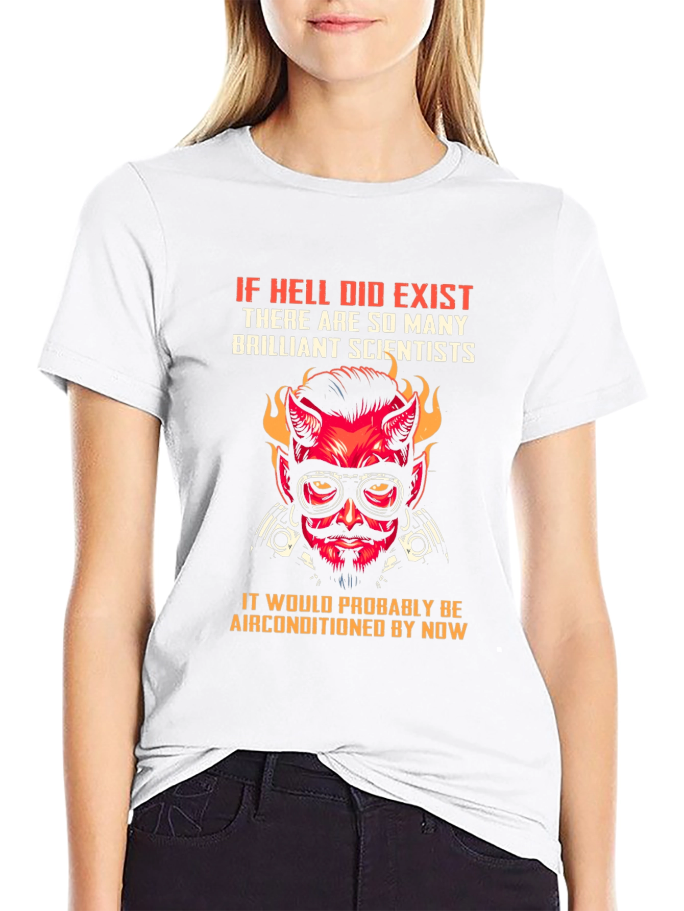 Hell Air Conditioned T-Shirt - Scientist Design