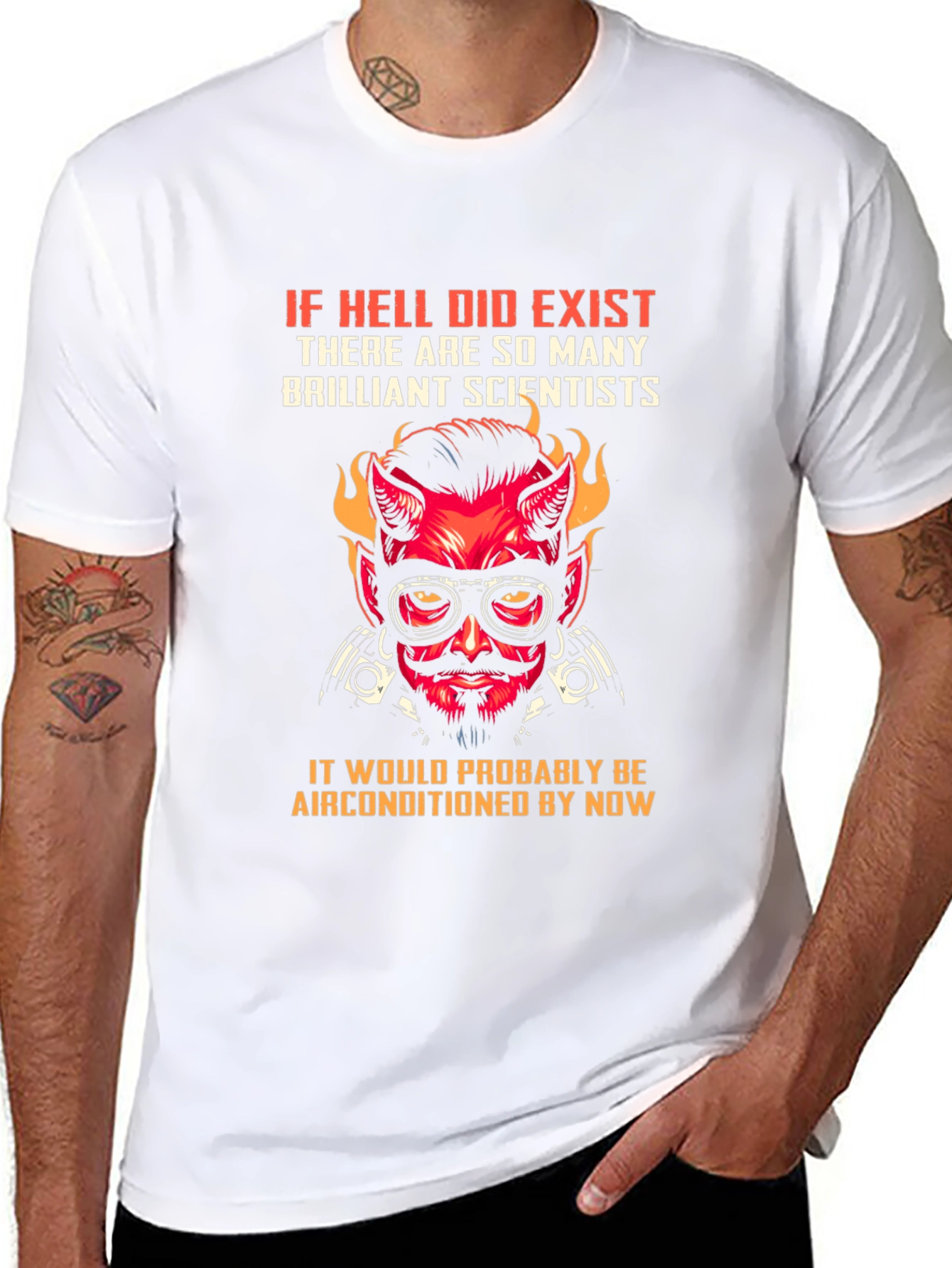Hell Air Conditioned T-Shirt - Scientist Design