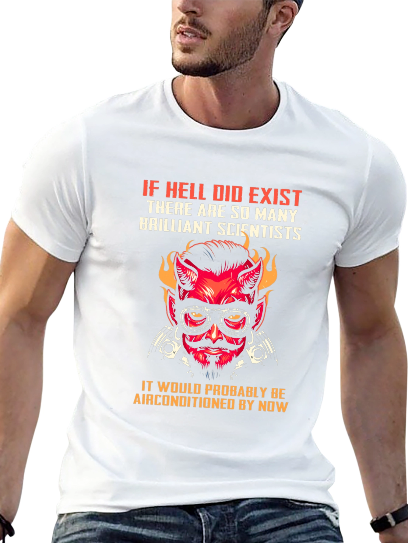 Hell Air Conditioned T-Shirt - Scientist Design