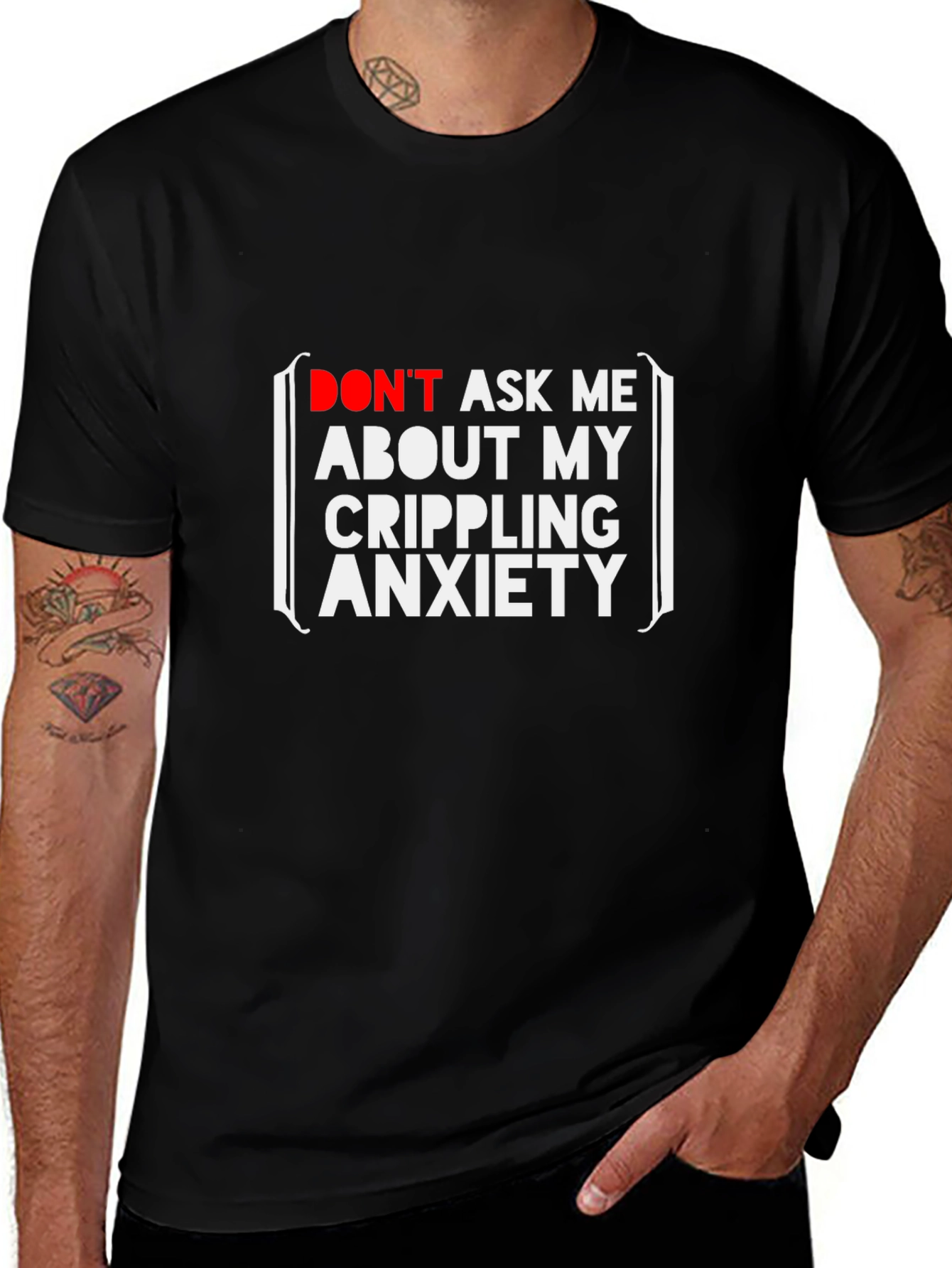 Crippling Anxiety T-Shirt - Funny Graphic Tee