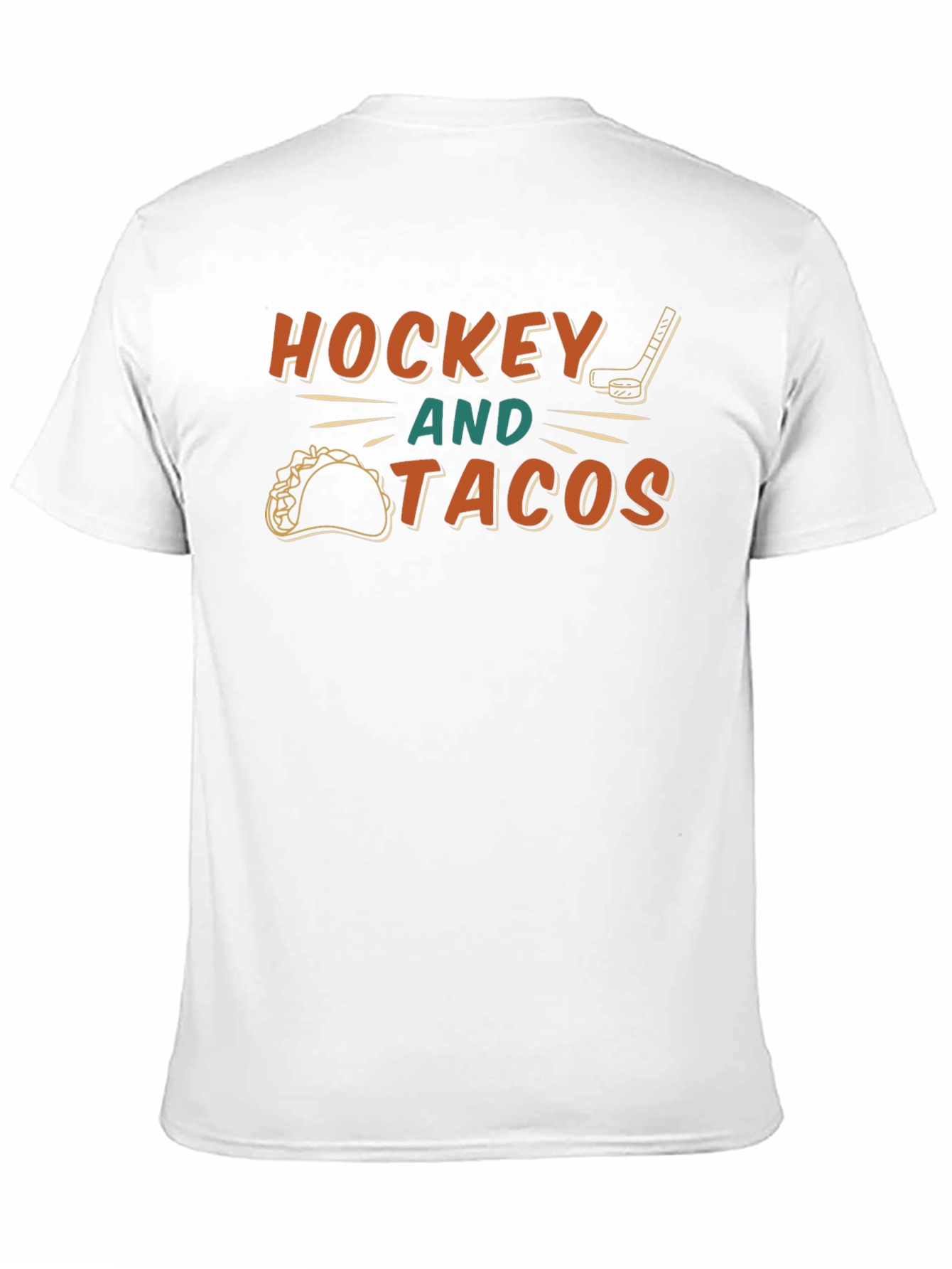 Hockey and Tacos Graphic T-Shirt - Black