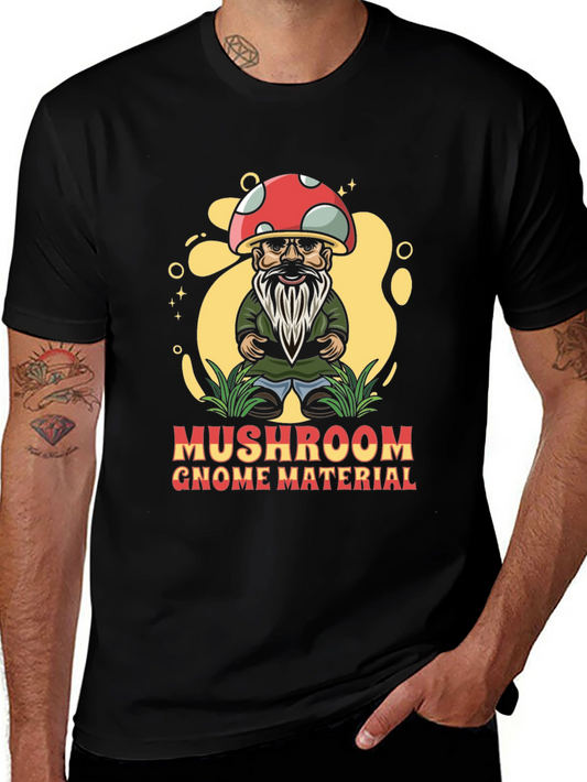Mushroom Gnome T-Shirt Humorous Graphic Tee