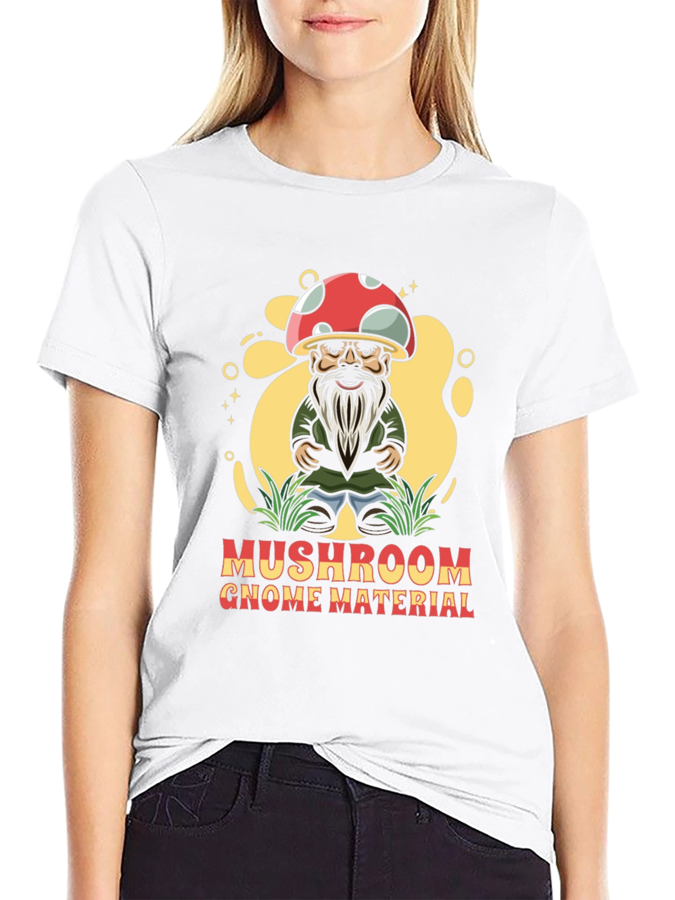 Mushroom Gnome T-Shirt Humorous Graphic Tee