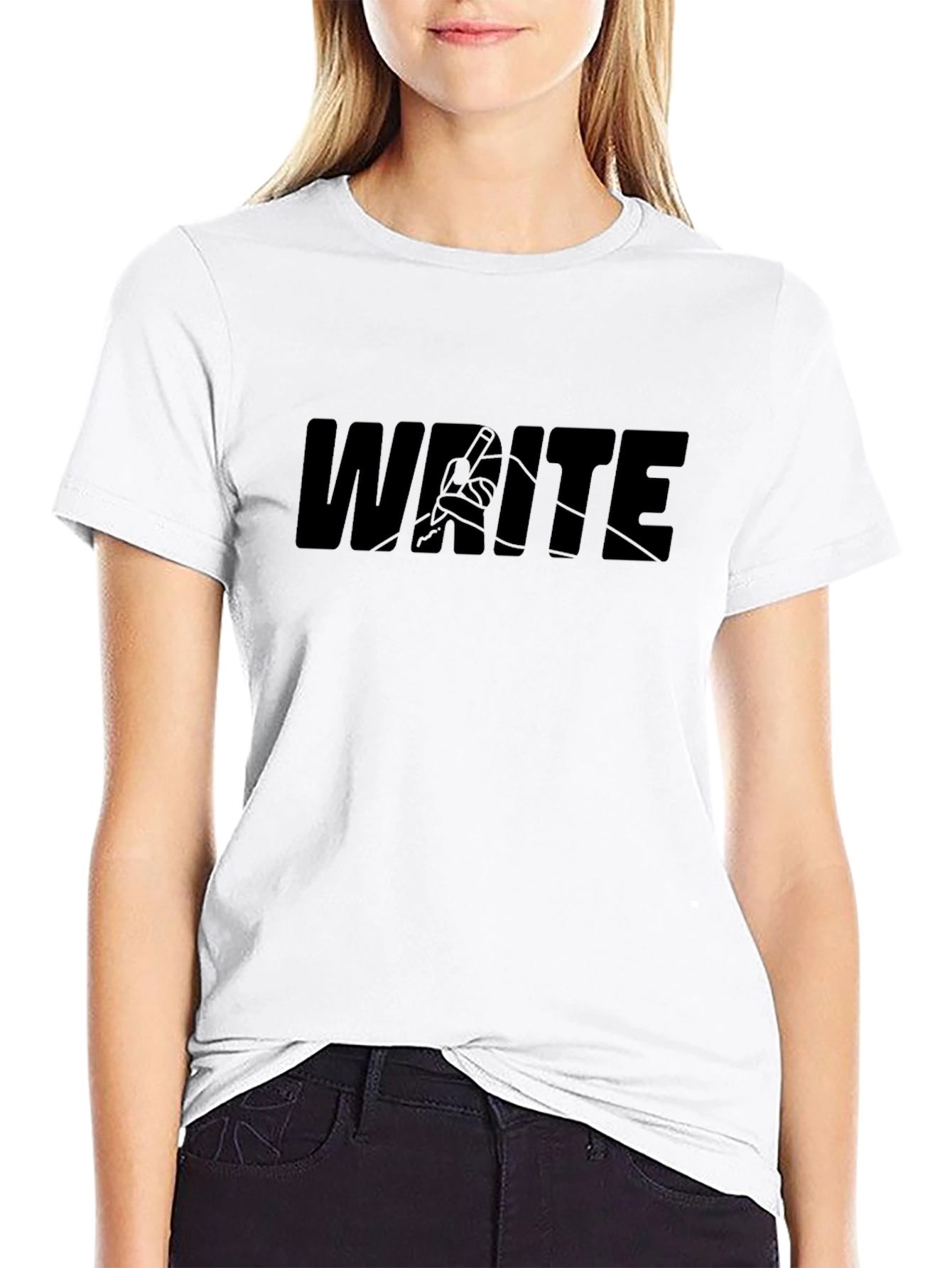Write T-Shirt - Black Graphic Tee