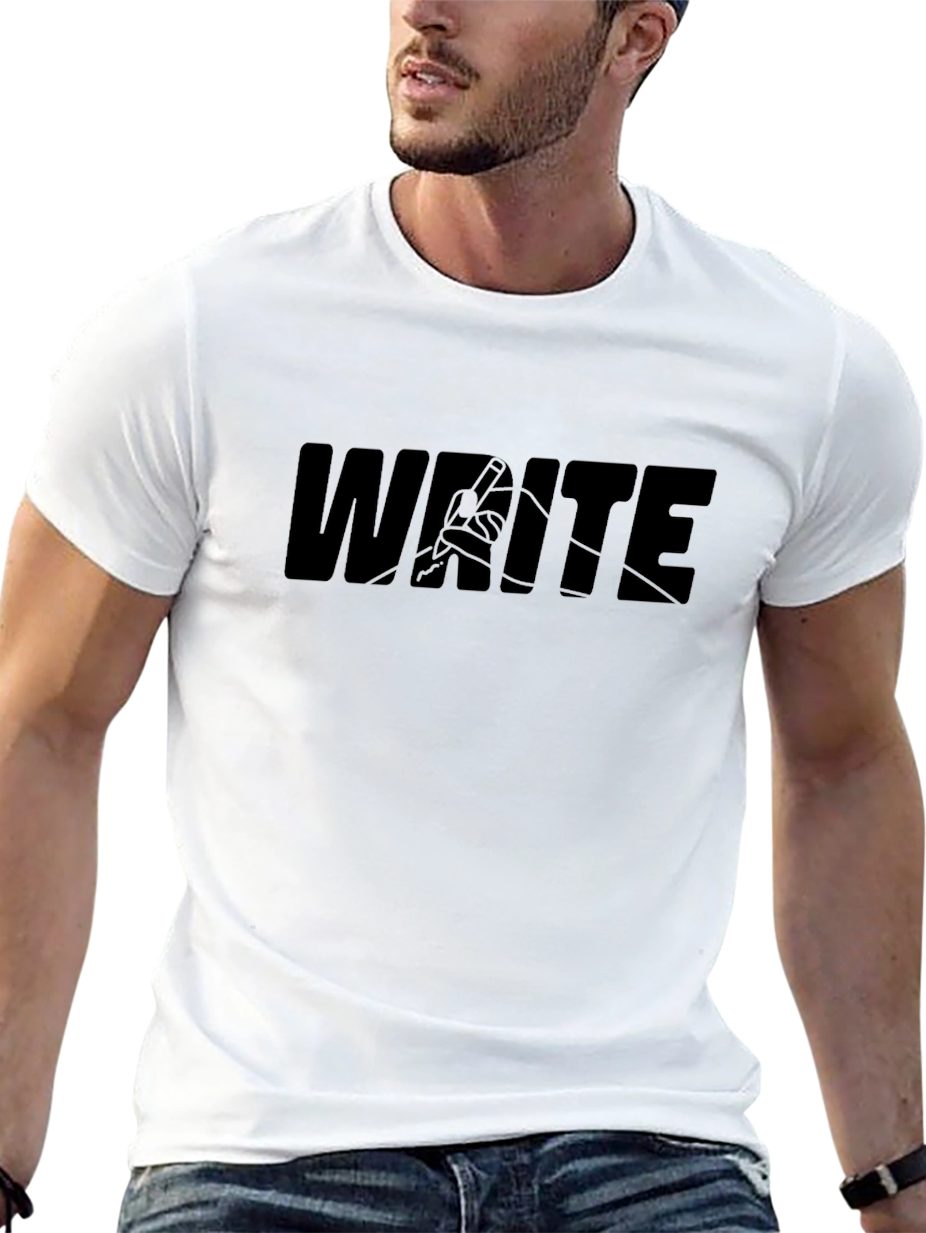 Write T-Shirt - Black Graphic Tee