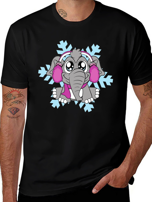 Cute Winter Elephant T-Shirt