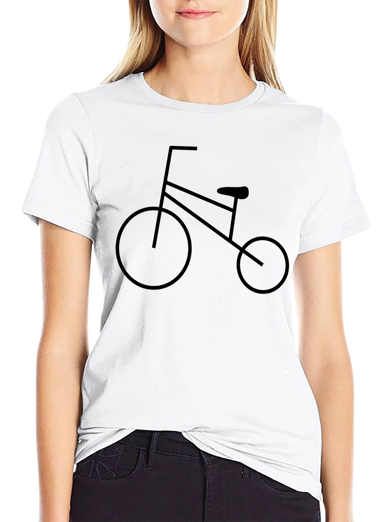 Black Bike Graphic Tee - Casual Comfort
