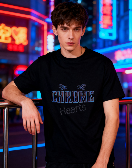 Chrome Hearts Graphic T-Shirt - 100% Cotton, Streetwear Essential for Casual & Urban Fashion Occasions