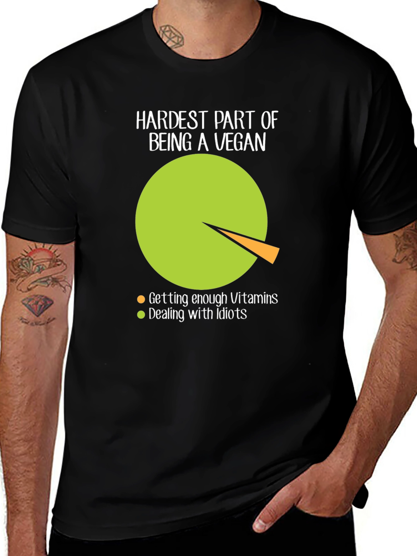 Hardest Part Being Vegan Humor T-Shirt