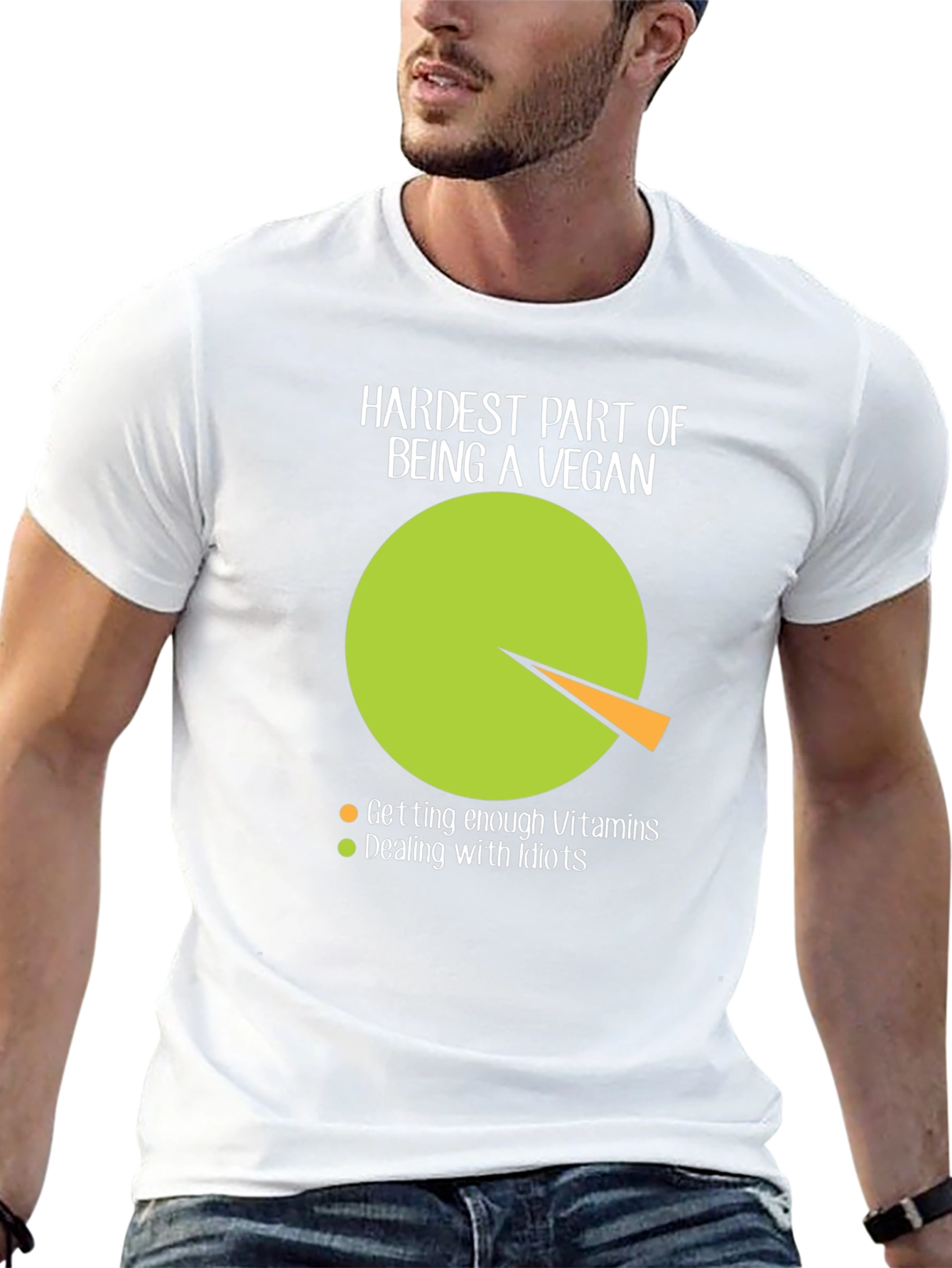 Hardest Part Being Vegan Humor T-Shirt