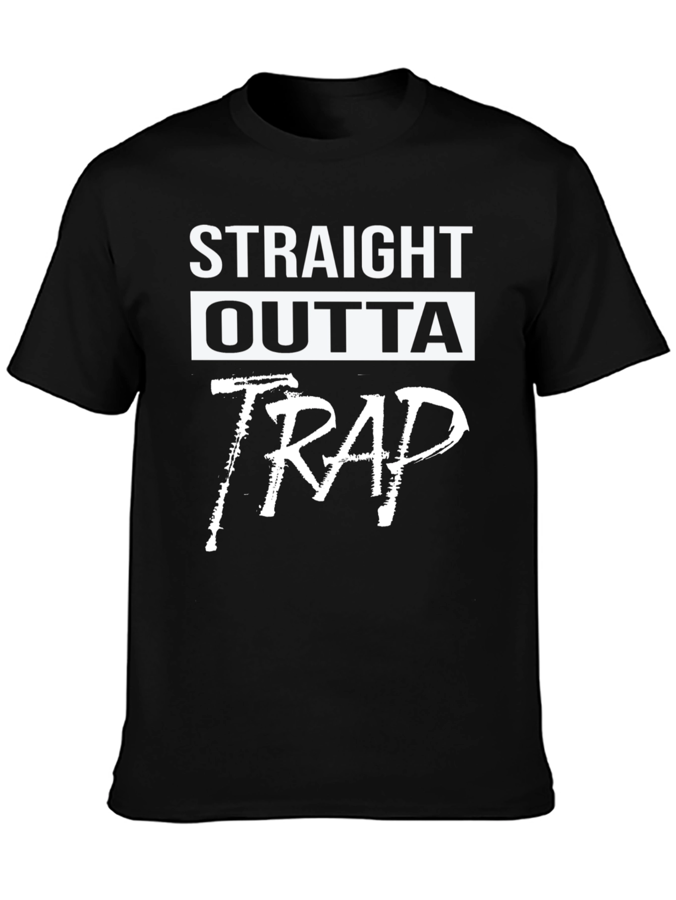 Straight Outta Trap Black T-Shirt