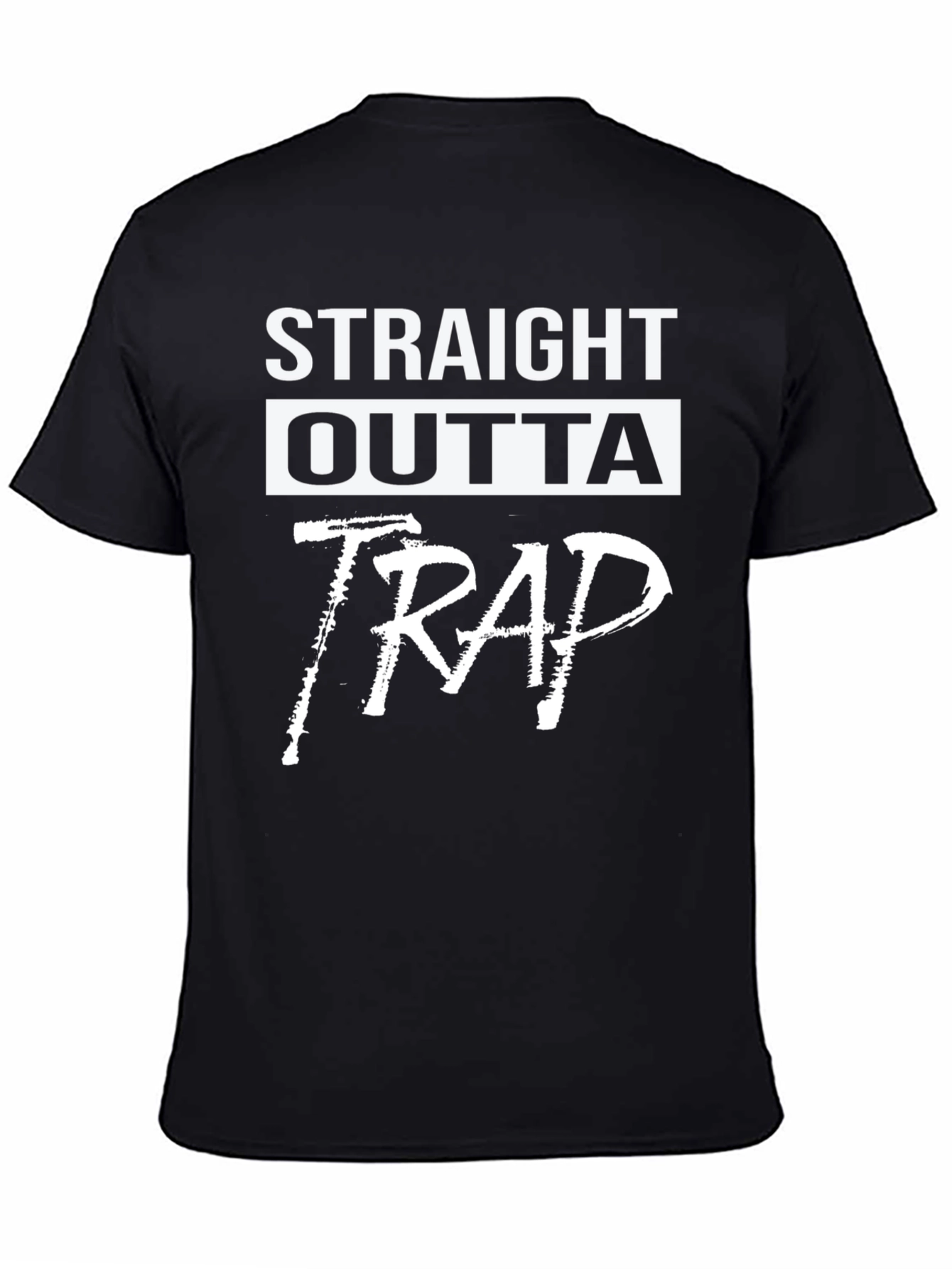 Straight Outta Trap Black T-Shirt