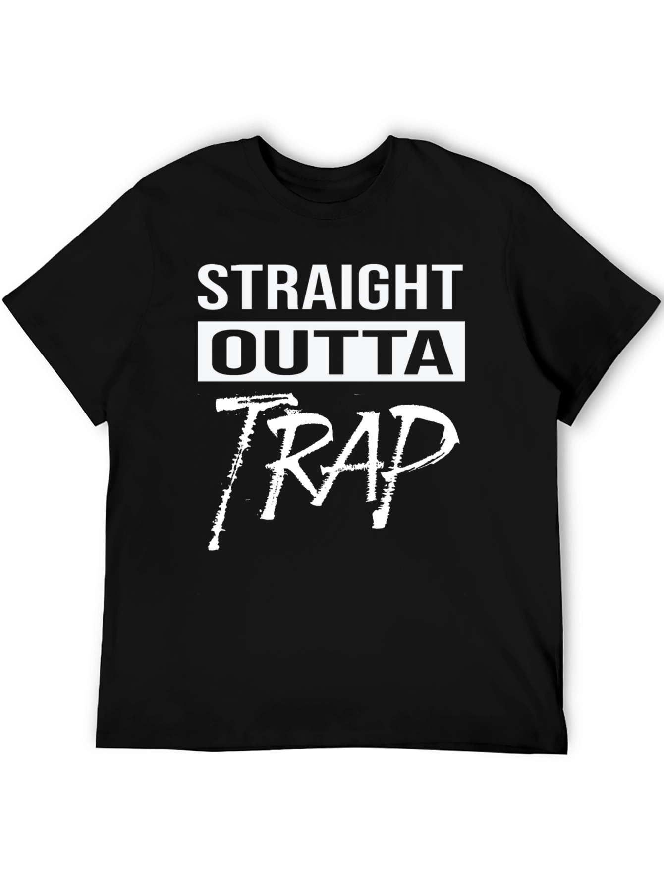 Straight Outta Trap Black T-Shirt