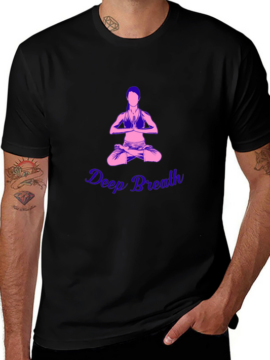 Deep Breath Yoga Graphic Tee - Meditate in Style