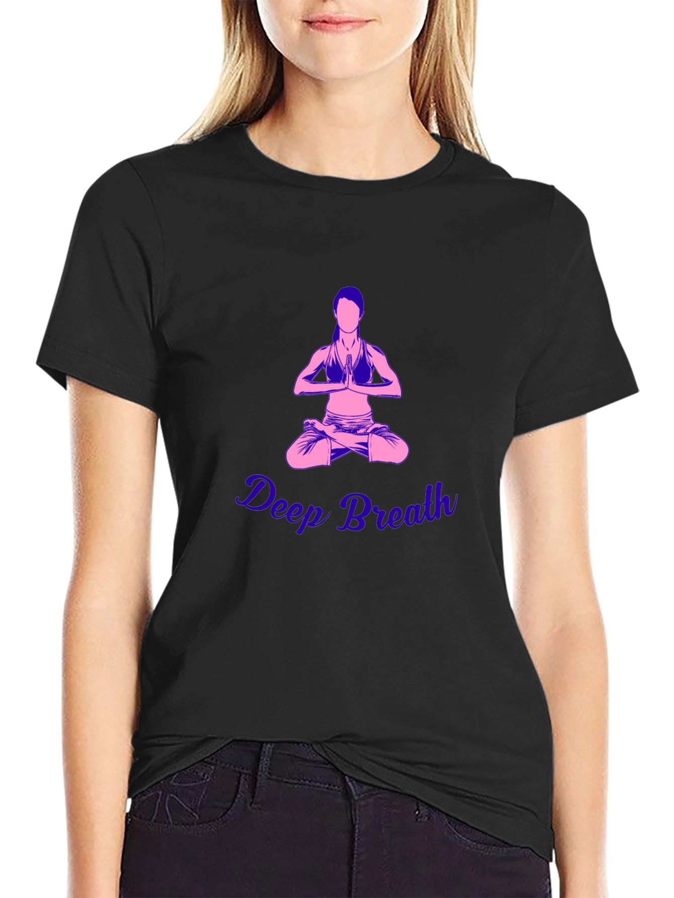 Deep Breath Yoga Graphic Tee - Meditate in Style