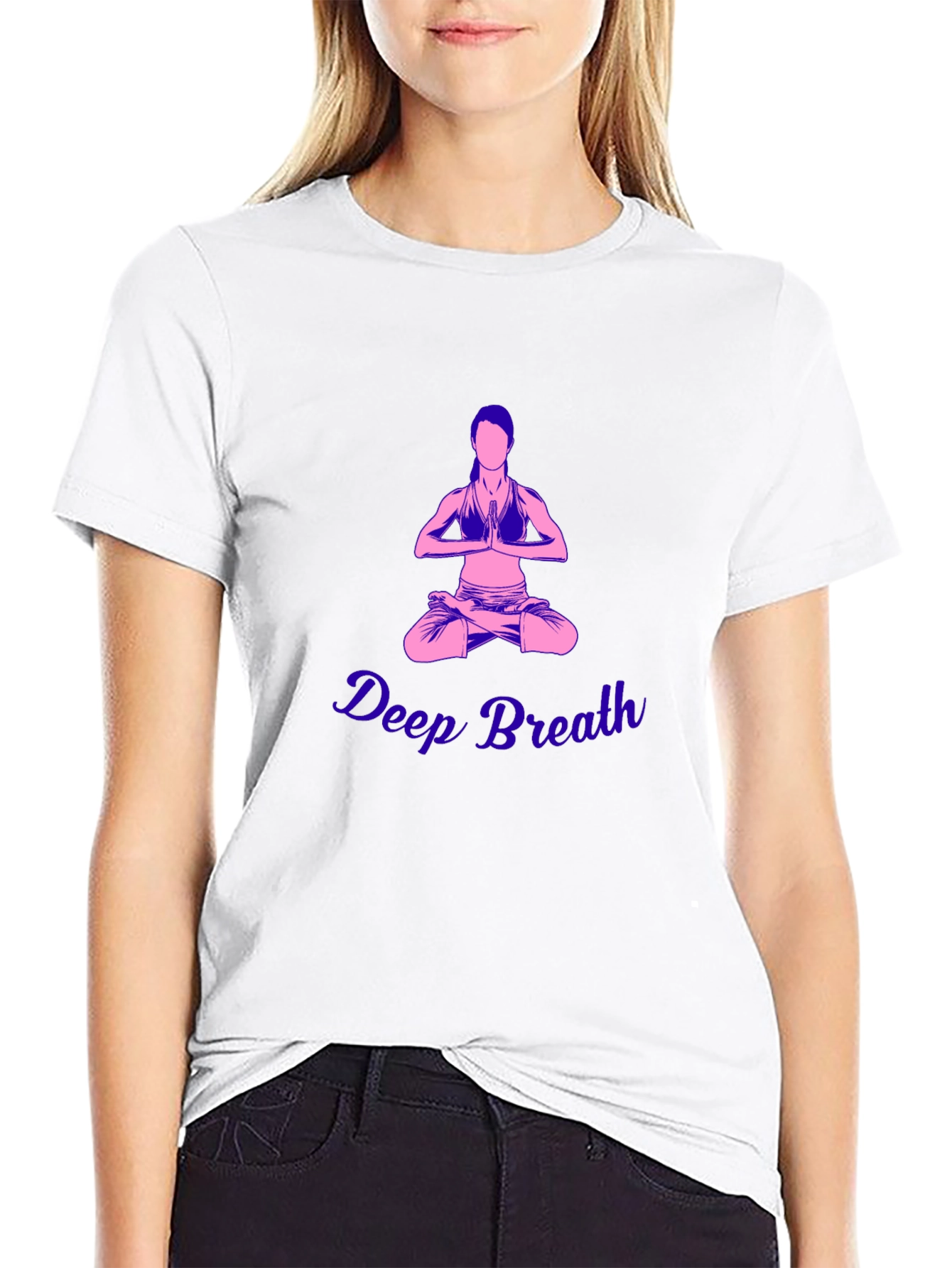 Deep Breath Yoga Graphic Tee - Meditate in Style