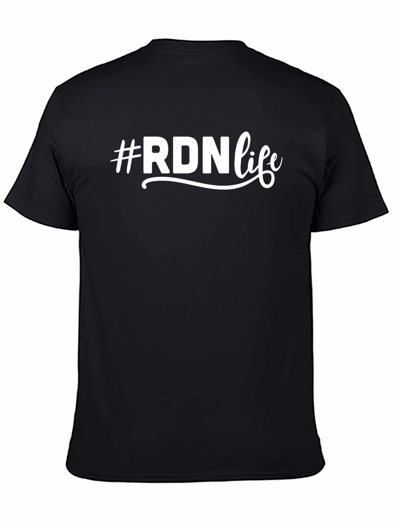 #RDNLife Black T-Shirt - Registered Dietitian Nutritionist
