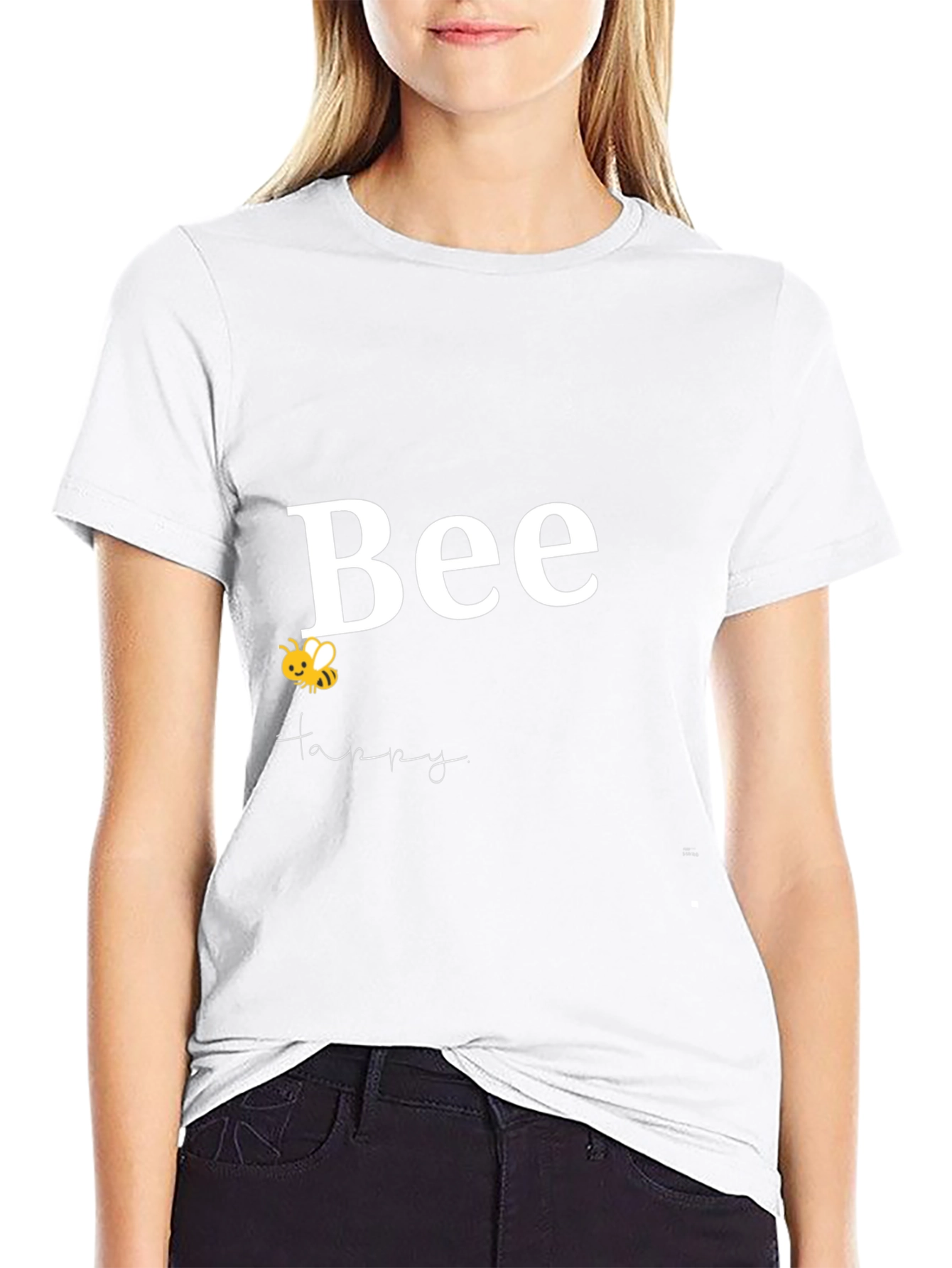 Bee Happy Graphic T-Shirt - Comfort Fit