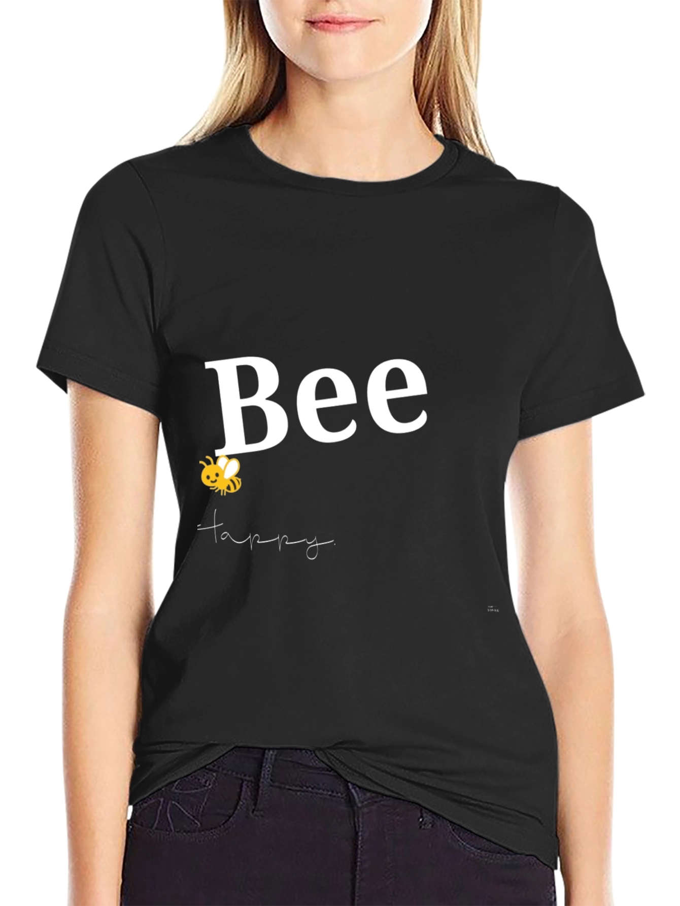 Bee Happy Graphic T-Shirt - Comfort Fit