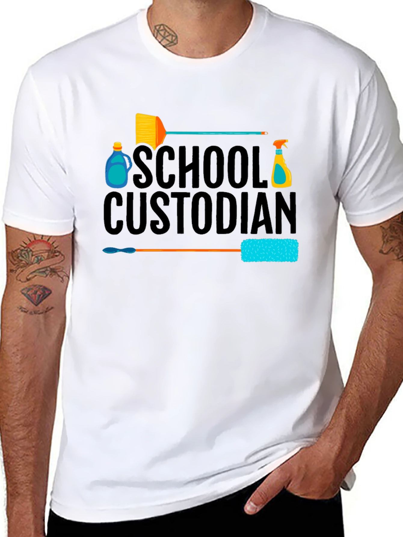 School Custodian Graphic T-Shirt