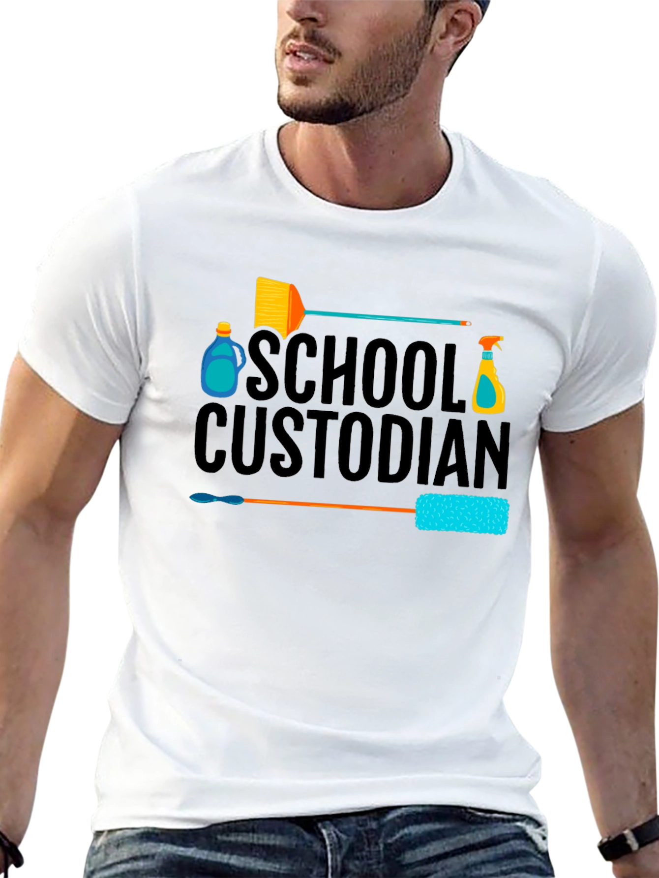 School Custodian Graphic T-Shirt