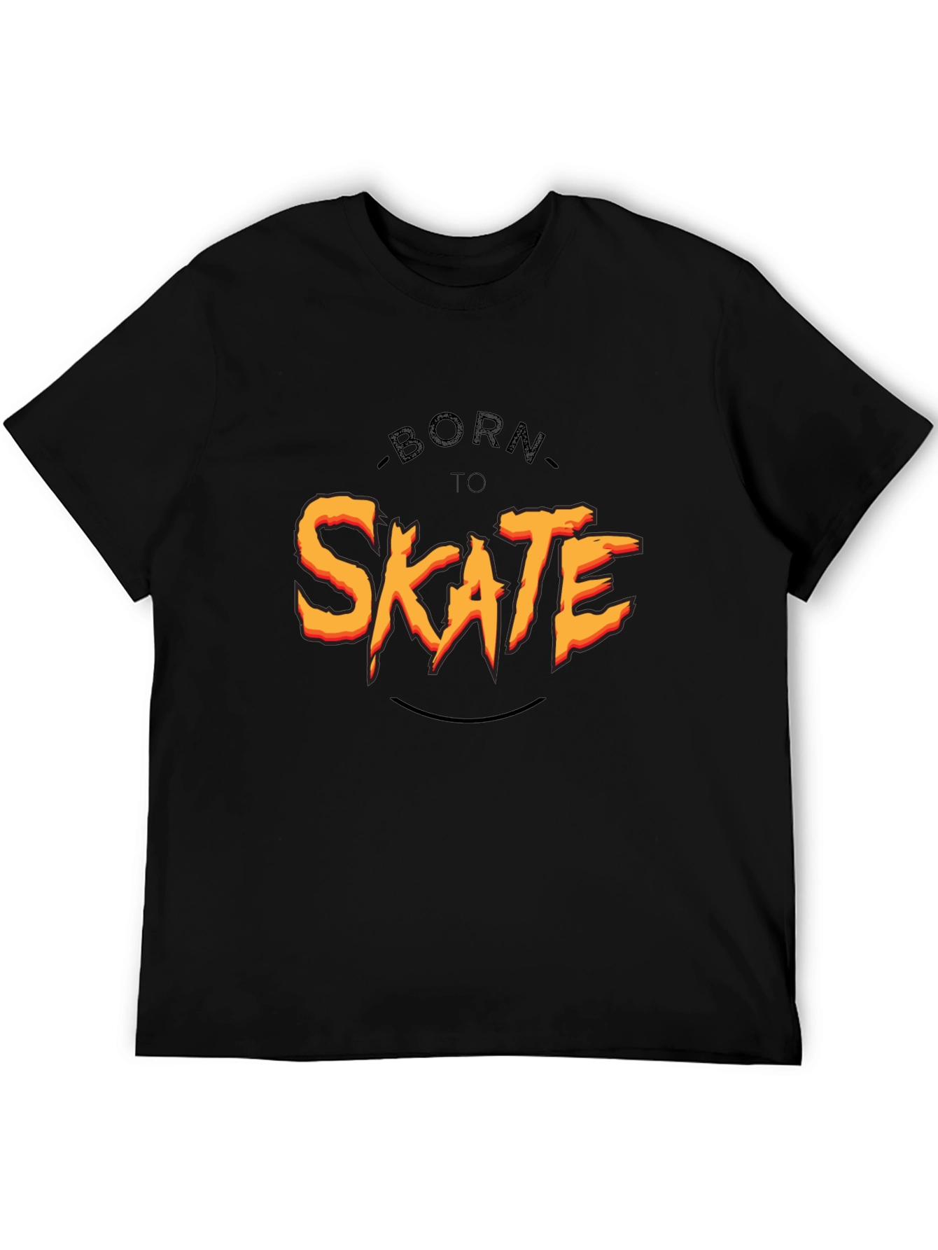 Born To Skate Black Graphic Tee