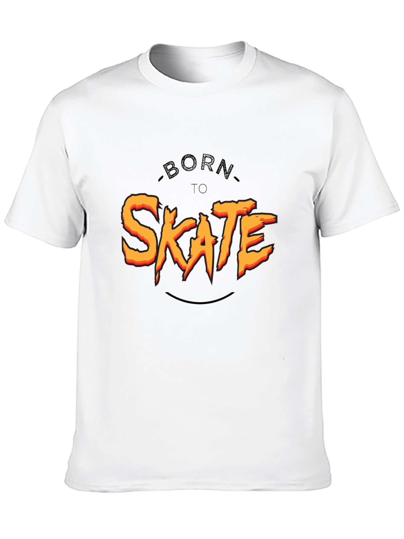 Born To Skate Black Graphic Tee