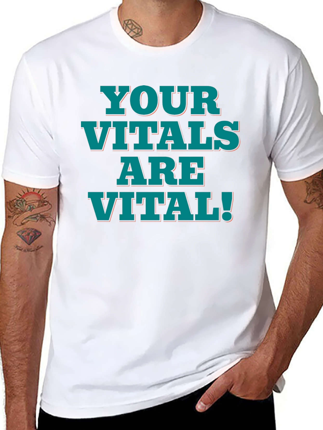 Vital Message Black T-Shirt