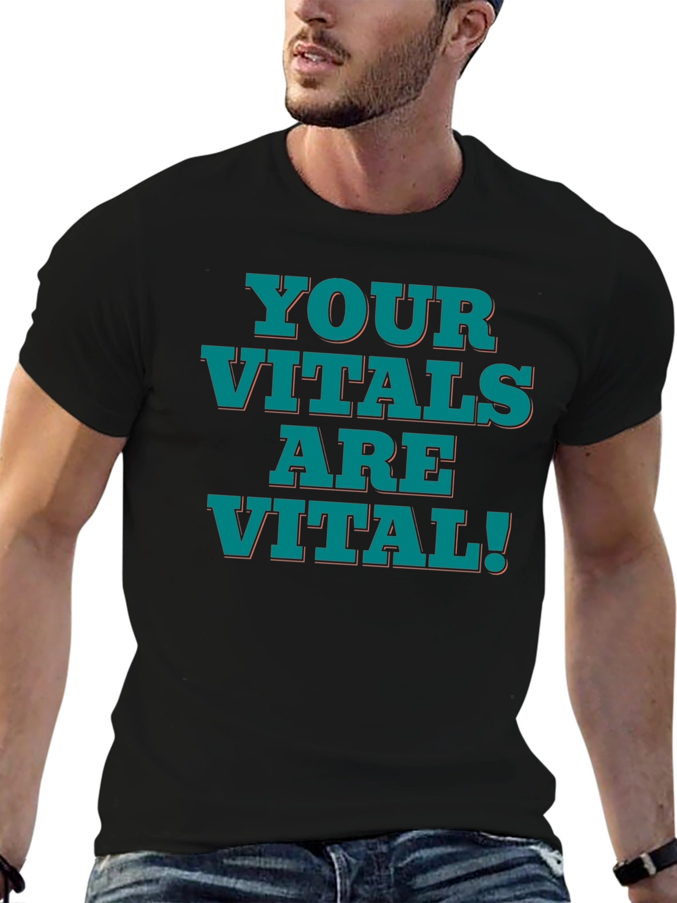 Vital Message Black T-Shirt
