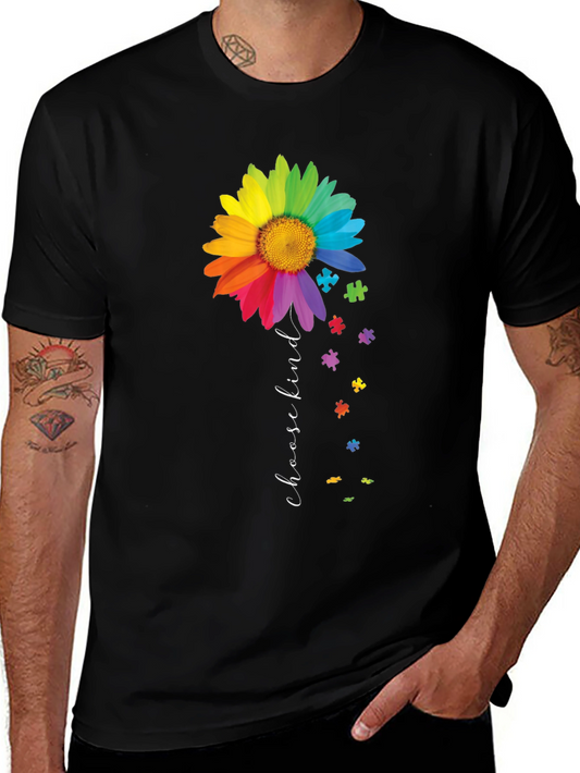 Choose Kind Autism Awareness Flower T-Shirt