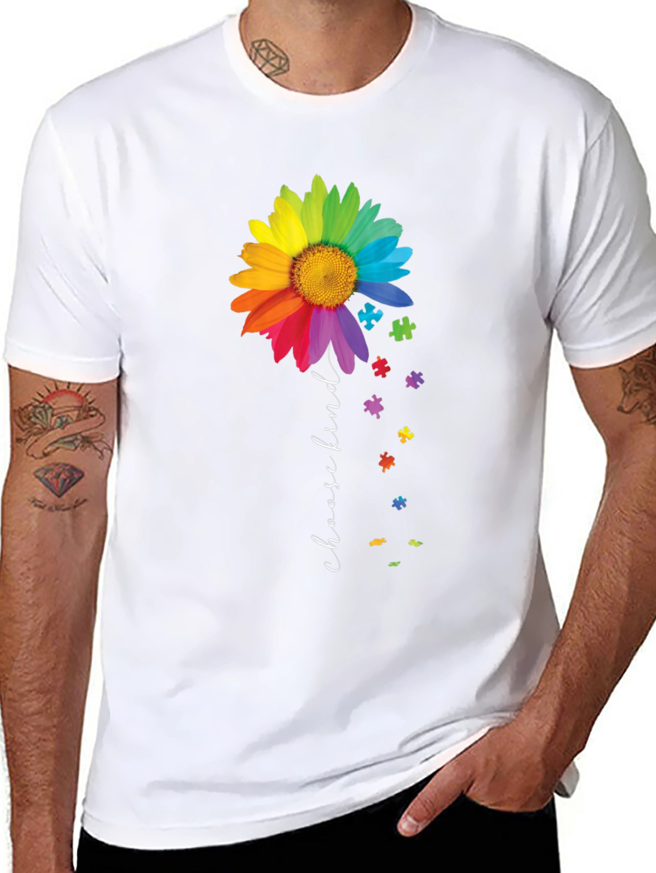 Choose Kind Autism Awareness Flower T-Shirt