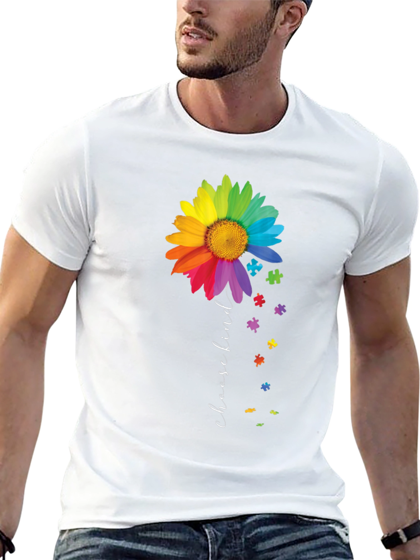 Choose Kind Autism Awareness Flower T-Shirt