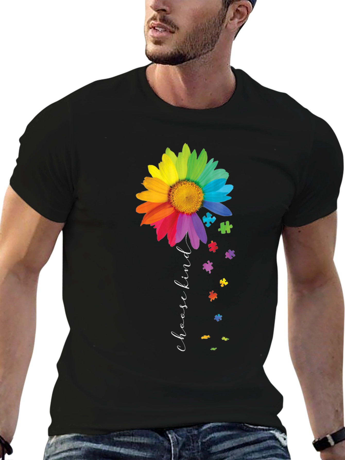 Choose Kind Autism Awareness Flower T-Shirt