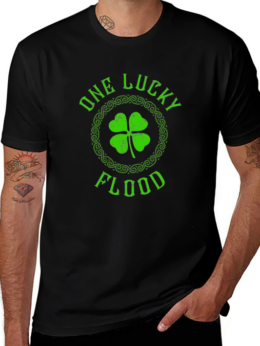 Lucky Flood Graphic Tee - Black St. Patricks Day T-Shirt
