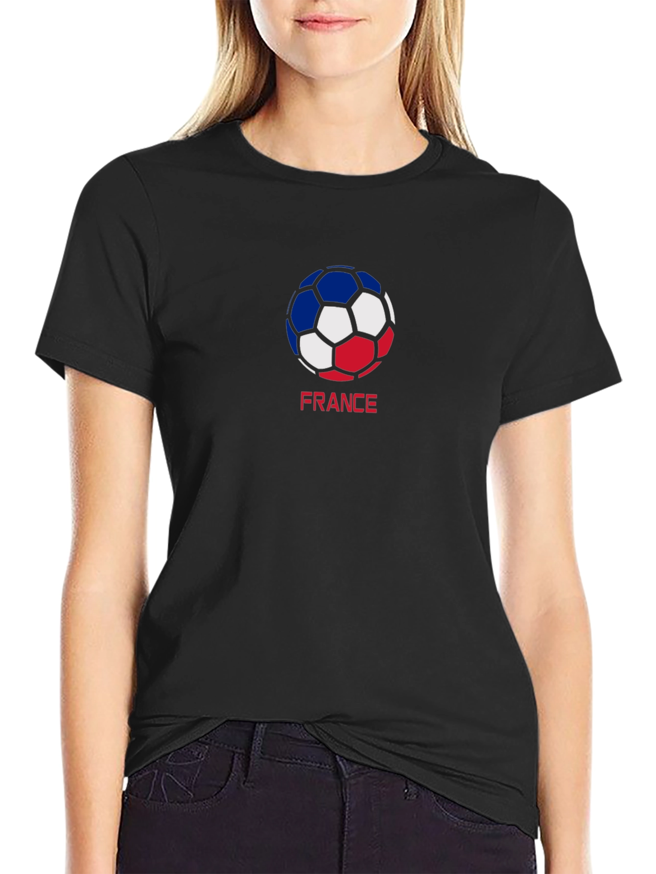 France Soccer Ball Graphic Tee - Black