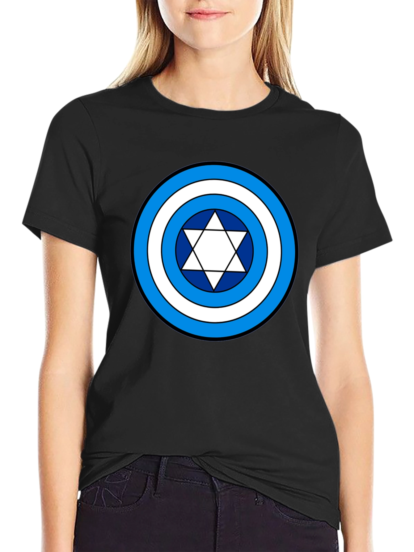 Star of David Shield Design T-Shirt