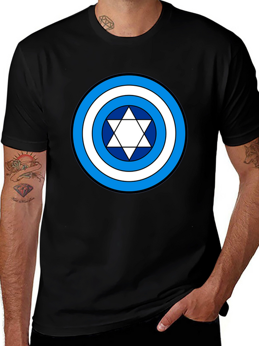 Star of David Shield Design T-Shirt