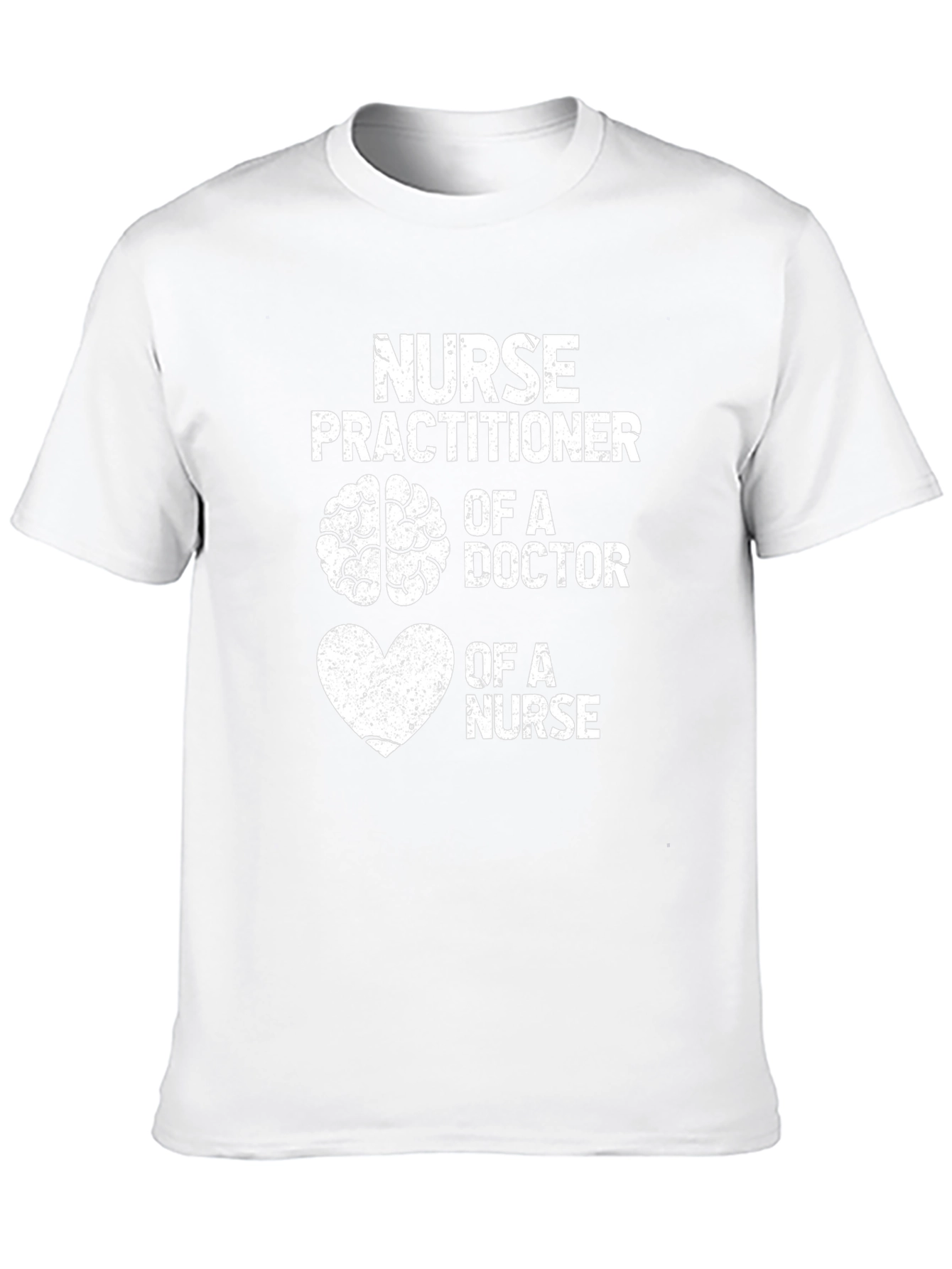 Nurse Practitioner Brain Heart T-Shirt