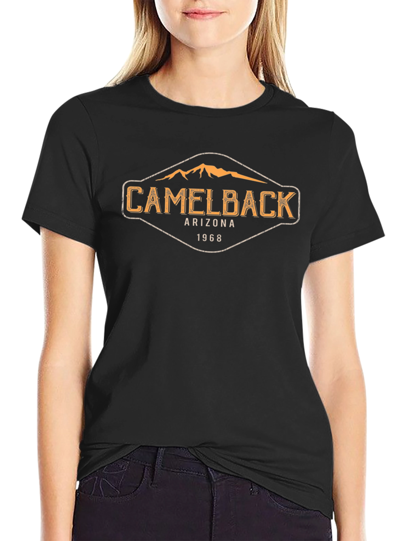 Camelback Arizona 1968 Black T-Shirt